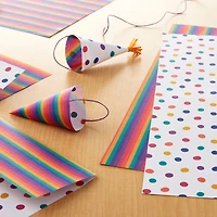 Rainbow Dot Stripe Double-Sided Cardstock Paper by Recollections™, 12" x 12"