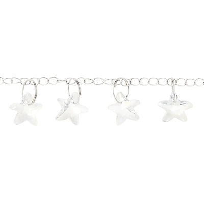 Crystal Glass Starfish Bead Chain, 14mm by Bead Landing™