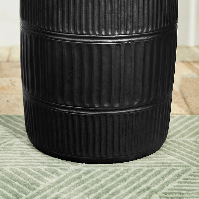 Glitzhome® 18.5" Multi-Functional Textured Garden Stool