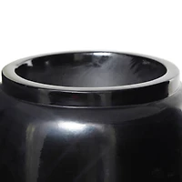 40" Black Modern Vase