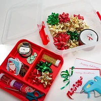 Simplify Red  2-Tier Gift Supply Storage Box