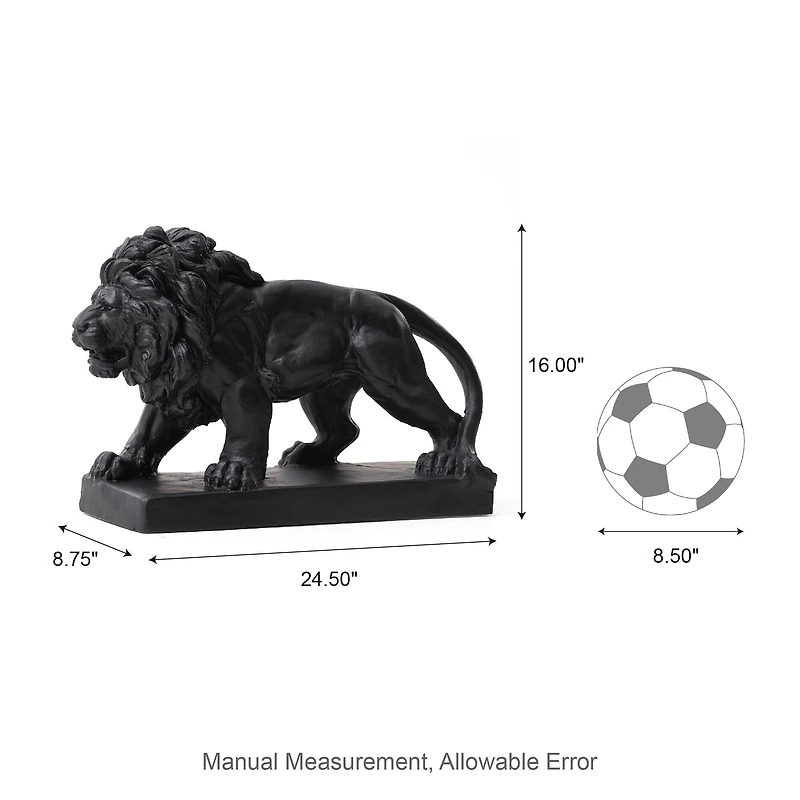 Glitzhome® 24.5" Walking Lion Garden Statue