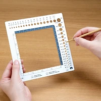 Clover Swatch Ruler & Needle Gauge