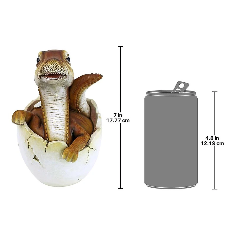 Design Toscano 7" Baby Raptor Dino Egg Statue