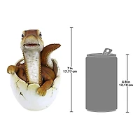 Design Toscano 7" Baby Raptor Dino Egg Statue