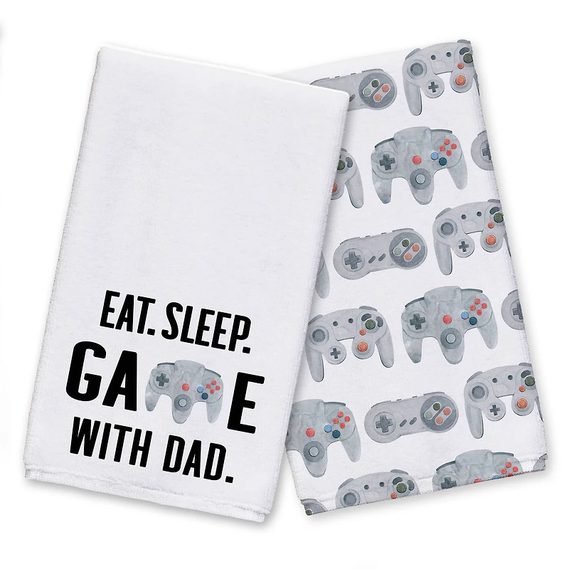 Game with Dad Tea Towel Set