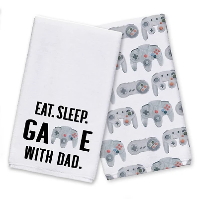 Game with Dad Tea Towel Set
