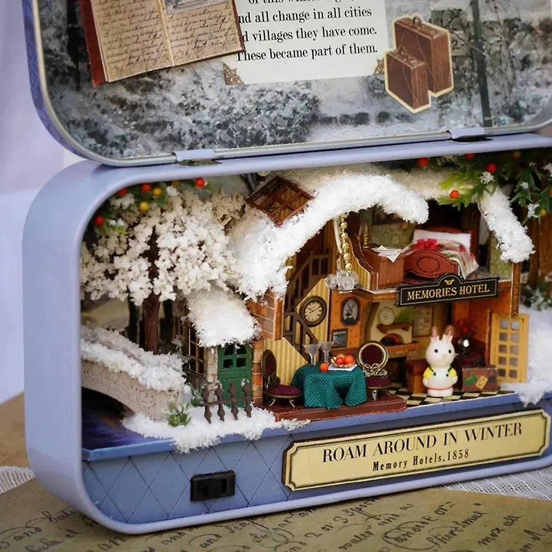 Wizardi Miniature Roombox: Roam Around in Winter