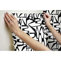 RoomMates Black Enigmatic Peel & Stick Wallpaper