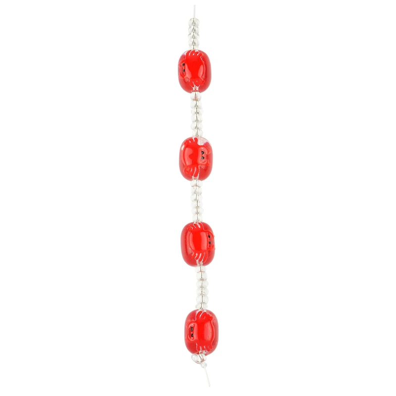 Red Crab Painted Glass Beads by Bead Landing™