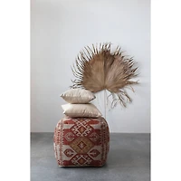 Hello Honey® Natural Woven Linen Blend Pieced Pillow