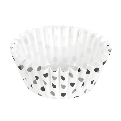 Black & Gray Polka Dot Grease Resistant Baking Cups by Celebrate It®