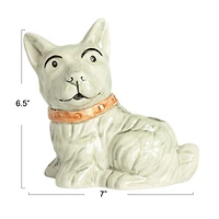 Hello Honey® 7" Scotty Dog Stoneware Planter