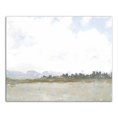 Soft Tree Line Landscape Canvas Wall Art