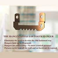 HangZ™ 20lb. Canvas Sawtooth Hangers