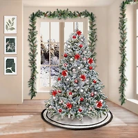 6.5ft. Pre-Lit Snowy Hudson Artificial Christmas Tree