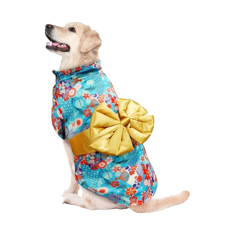 Best Furry Friends Gold Kimono Pet Costume