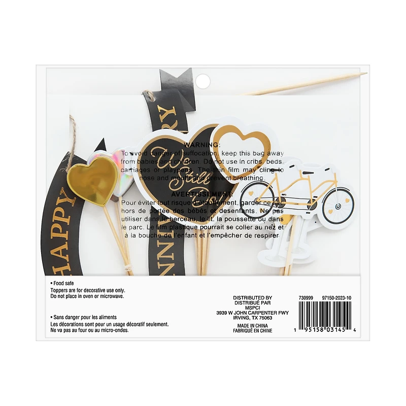 Happy Anniversary Cake Topper Set by Celebrate It™