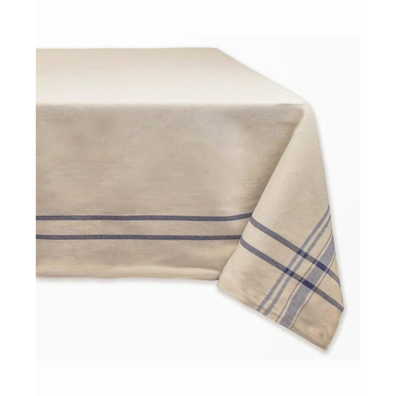 DII® 120" Nautical Blue French Stripe Tablecloth