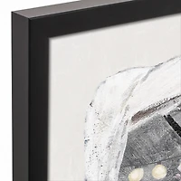 Flower Truck 31.73" x 21.73" Black Framed Canvas