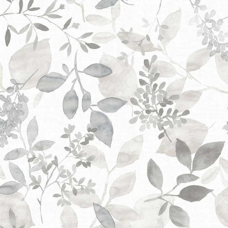 NuWallpaper Gray Breezy Peel & Stick Wallpaper
