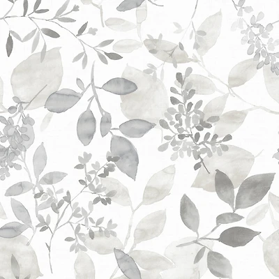 NuWallpaper Gray Breezy Peel & Stick Wallpaper