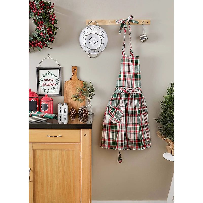 DII® Yuletide Plaid Apron