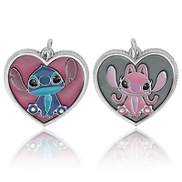 Disney® Stitch & Angel Hearts 2-Piece Enamel Charm Set