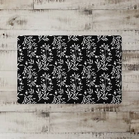 Monochromatic Floral Bunch 27" x 18" Floor Mat