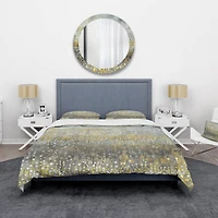 Designart 'Glam Rain Abstract IV' Glam Bedding Set
