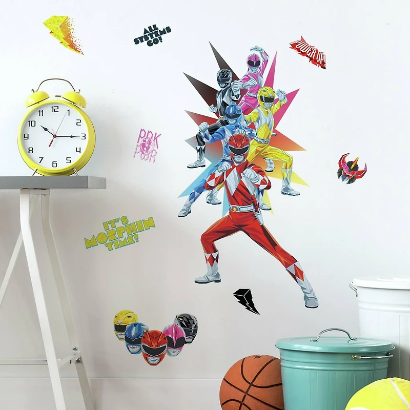 RoomMates Power Rangers Peel & Stick Giant Wall Decals