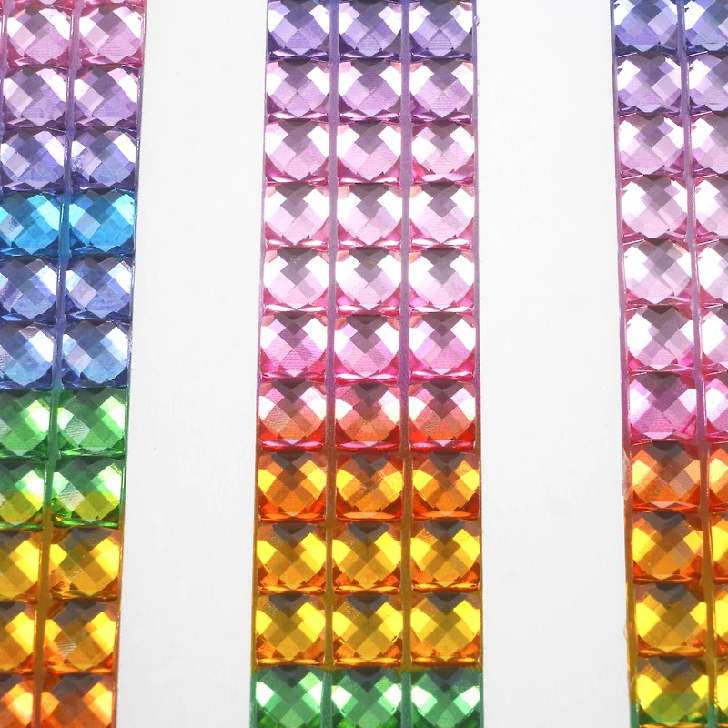 12 Packs: 3 ct. (36 total) Rainbow Border Bling Stickers by Recollections™