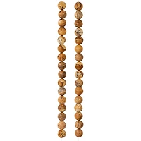 Natural Picture Jasper Round Beads, 8mm by Bead Landing™