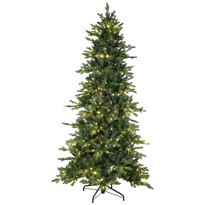 9ft. Pre-Lit Real Touch™️Breckenridge Pine IPT Artificial Christmas Tree, Dual Color LED Lights
