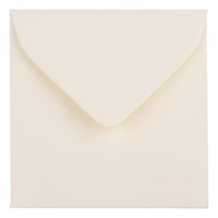 JAM Paper 3.125" x 3.125" Natural White Wove Strathmore Invitation Envelopes