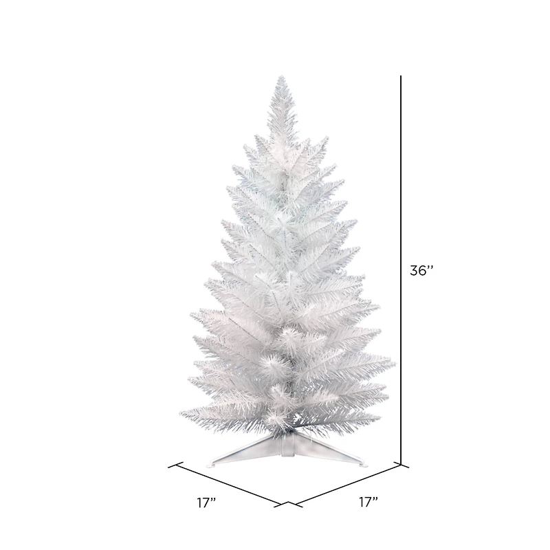2.5ft. Unlit Sparkle White Spruce Artificial Christmas Tree