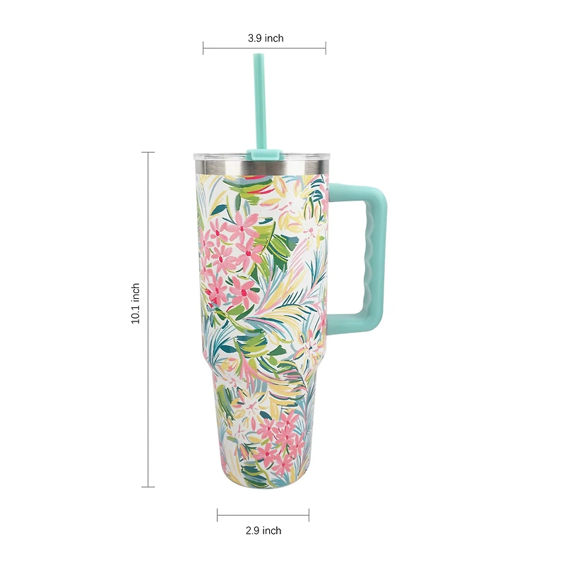 40oz. Tropical Toss Stainless Steel Insulated Tumbler by Celebrate It™