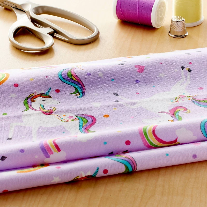 Unicorn Cotton Fabric by Loops & Threads™