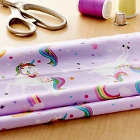 Unicorn Cotton Fabric by Loops & Threads™