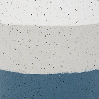 Set of 2 White Metal Coastal Style Vase 16", 14"