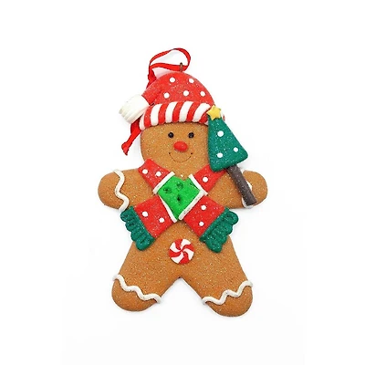 Wizardi 4.72" Gingerbread Man Christmas Ornament
