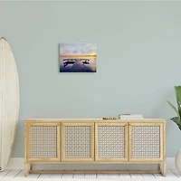 Stupell Industries Tranquil Lake Dock Sunset Nautical Summer Sanctuary Canvas Wall Art