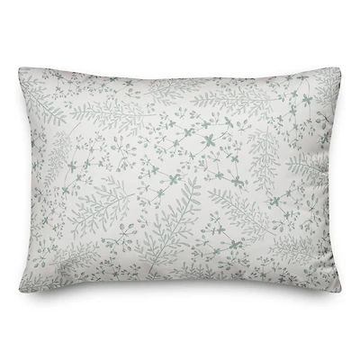 Rough Leaf Pattern Pillow 2 18" x 18" Throw Pillow
