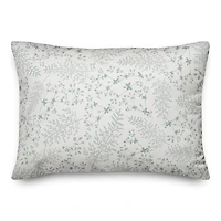 Rough Leaf Pattern Pillow 2 18" x 18" Throw Pillow