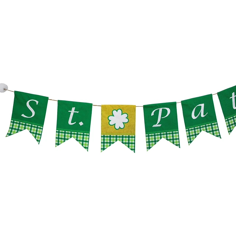 7.5ft. Plaid St. Patrick's Flag Wall Banner