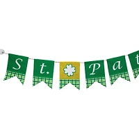 7.5ft. Plaid St. Patrick's Flag Wall Banner