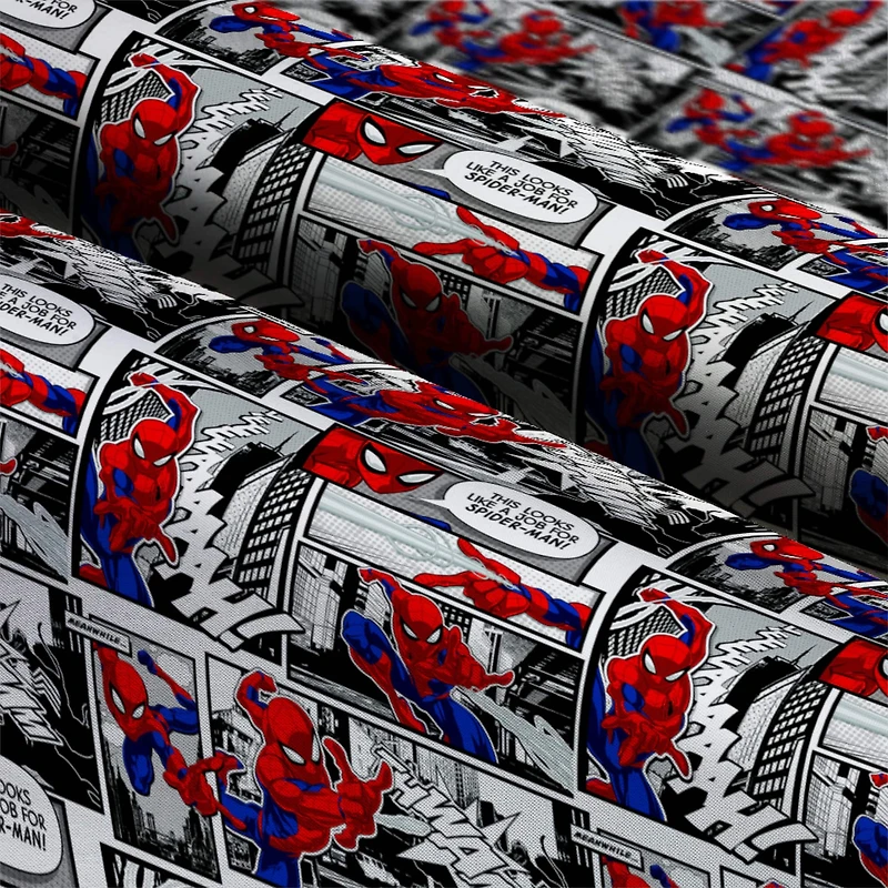Marvel® Packed Spider-Man Comic Cotton Fabric