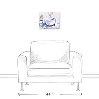 Lived In Bathroom 14" x 11" Canvas Wall Art