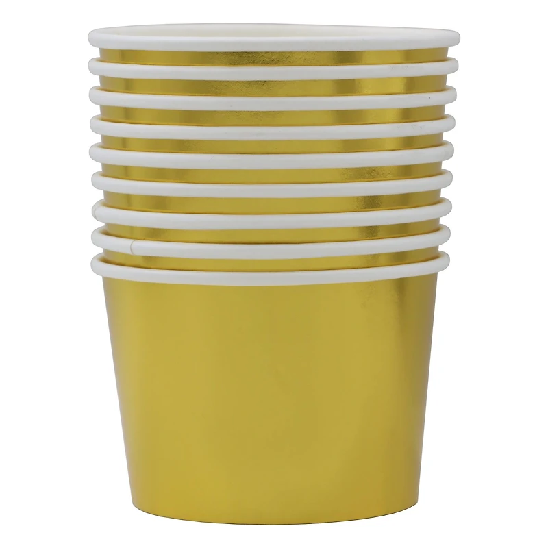 8oz. Gold Snack Cups, 10ct. by Celebrate It™