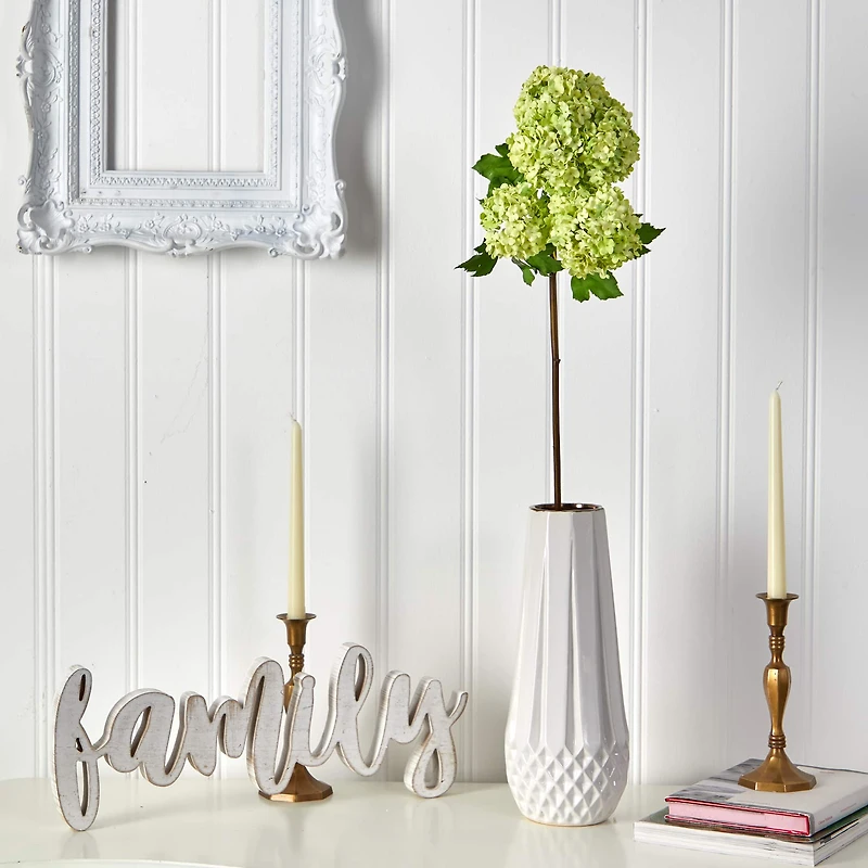 Snowball Hydrangea Artificial Flower Stem